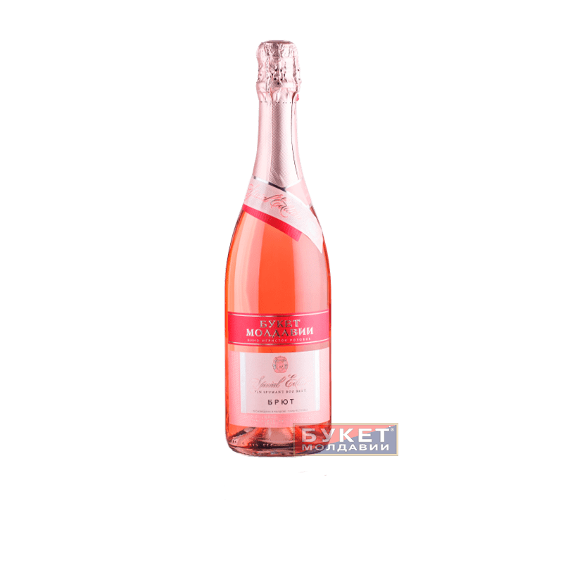 Вино игристое розовое брют «Букет Молдавии» 0.75 л.
